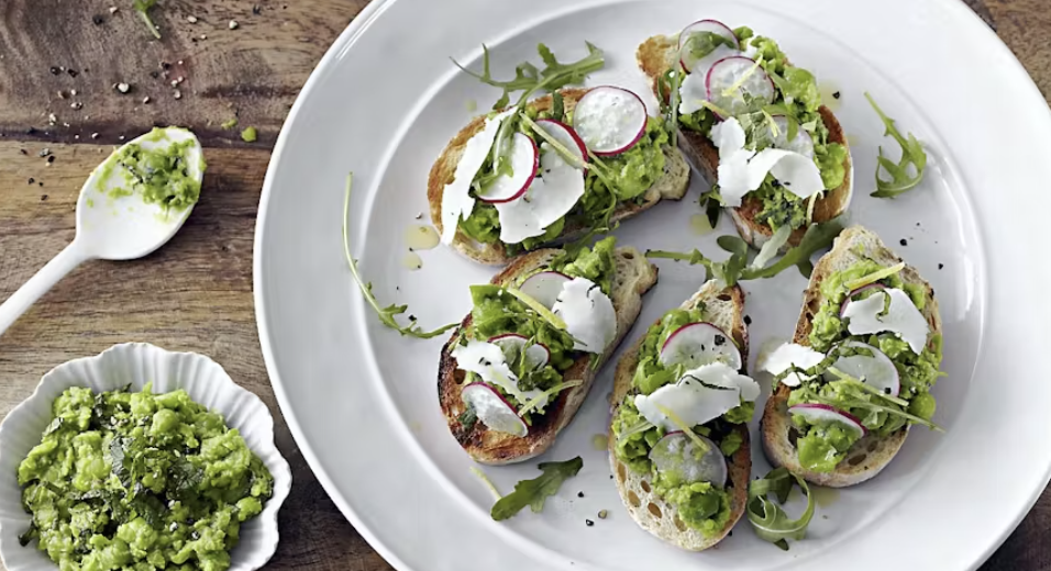 toast healthy avocat radis